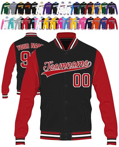 Custom Varsity Jacket Personalized Baseball Jackets Men Women Youth Customized Name Number Logo