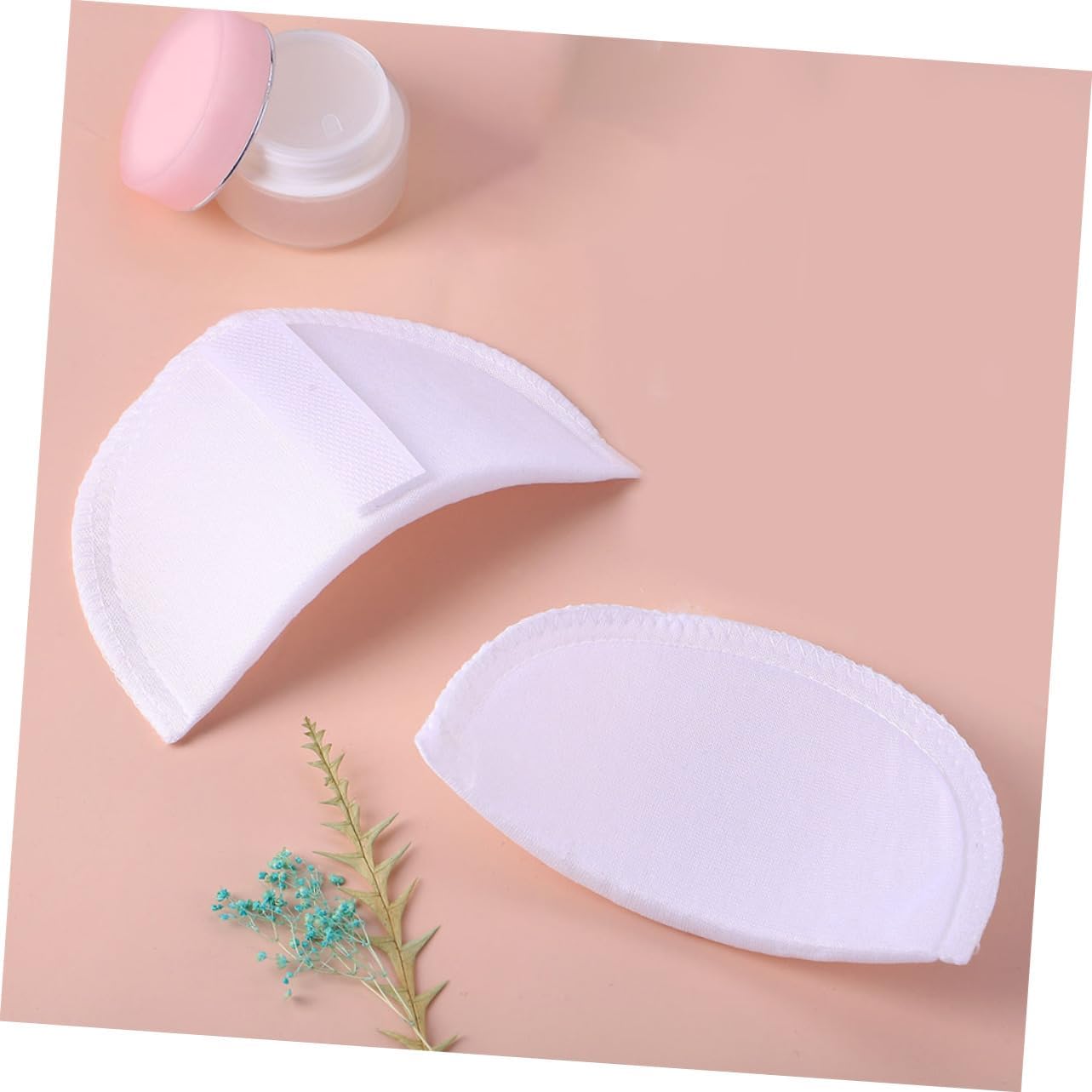 STOBOK 5pairs Women Sponge Shoulder Pads - for Suit Shirt Washable Reusable Lightweight Shoulder Shaping Pads Thick