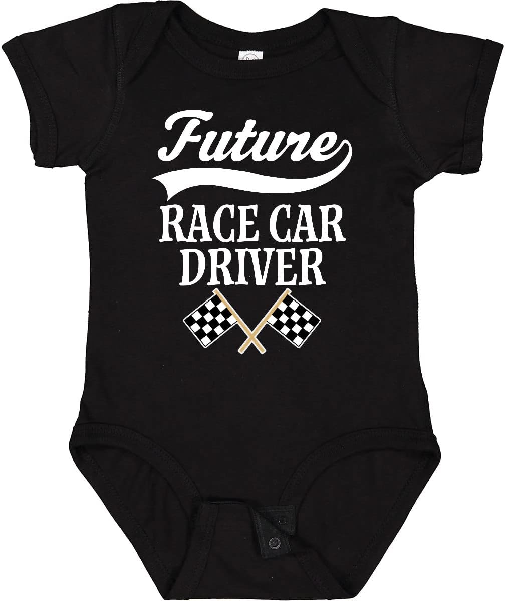 inktasticFuture Race Car Driver Racing Infant Creeper 2bf79 - Black - Newborn