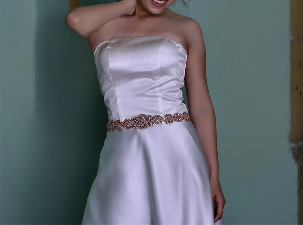 Cinturones de boda para novia, para mujer, diamantes de imitación brillantes, formales, para decoración de vestidos de fiesta
