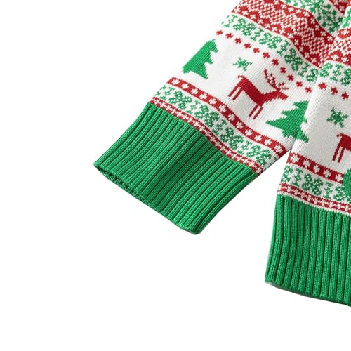 Image of Ugly Christmas Sweater for Girls Funny Xmas Knit Pullover Shirts Kids Child Holiday Jumper Tops Outfit 2-14 Years