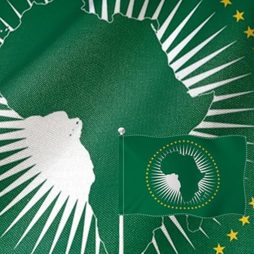 Drapeau Union africaine anti-UV et résistant aux intempéries pour extérieur