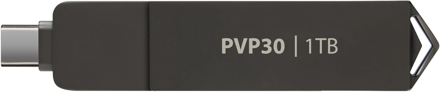 Patriot Memory Viper PVP30 1TB Duo Compact External Portable SSD (Cable Free) - External Solid State Drive - PVP301TB28UDG