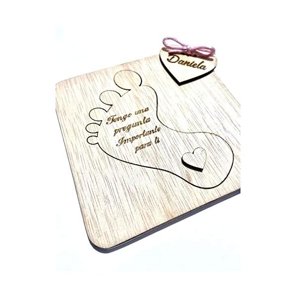 Regalo personalizado para pedida Quieres ser mi madrina o padrino - Regalo padrinos y madrinas personalizado - Imagen 4