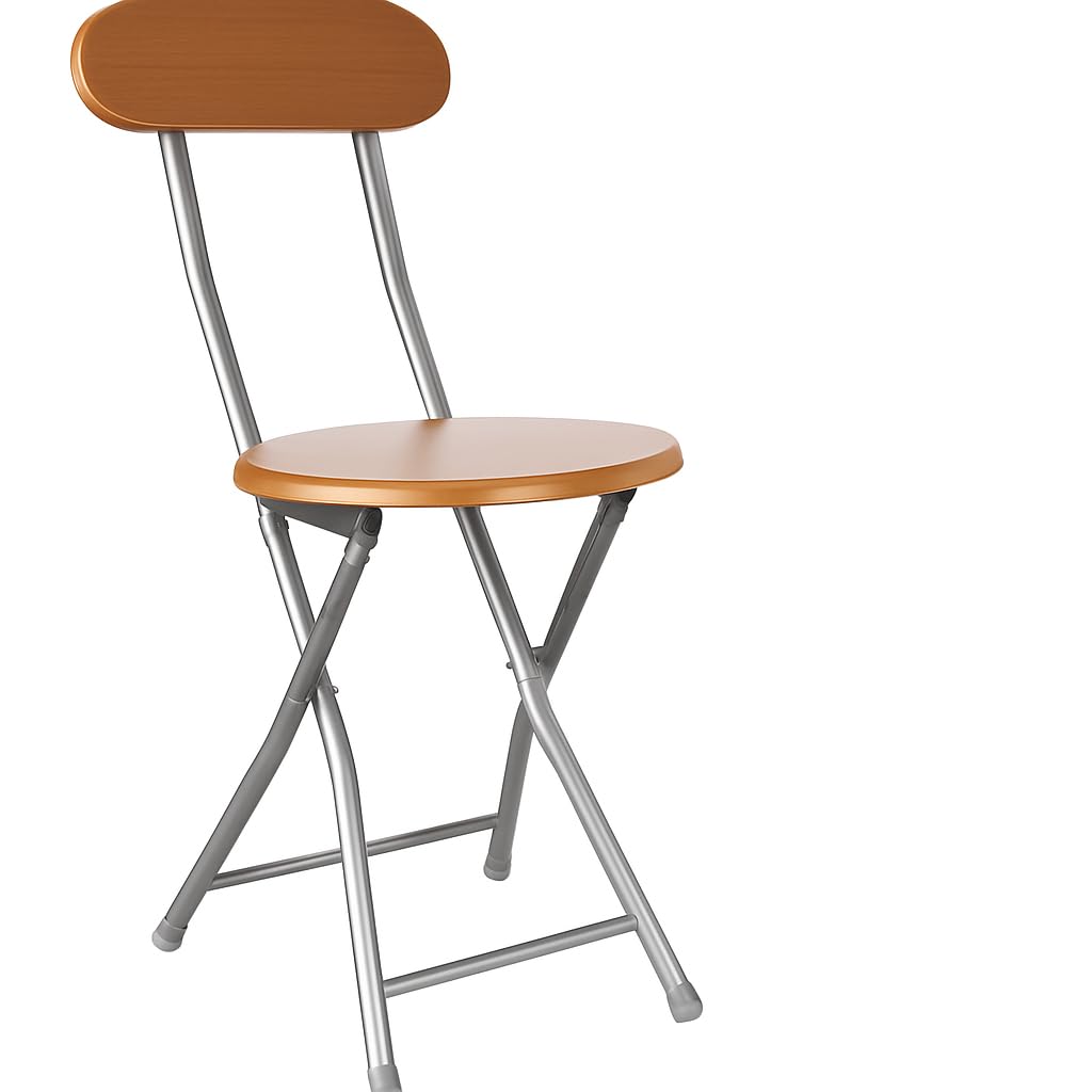 Fitto Homestyle Wooden Folding Chair, With Back Support