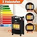 HOMELUX Gasheizung für Innenräume 4200 W Gasheizung, gasofen für innenräume inkl. Schlauch und Druckminderer,Infrarot Keramikbrenner,Heizstrahler... oder Propangasflaschen bis 15kg