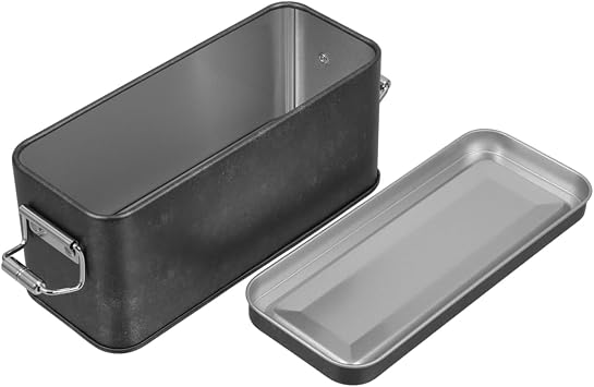 jojofuny Cracker Tins Airtight Tinplate Storage Box with Padlock Rectangle Tin Canister for Travel and Home Organization