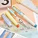 2PCS Jinhao 82 Fountain Pen Extra Fine Nib & Fine Nib with Converter, Mixed Morandi Gold Trim Writing Pen Set