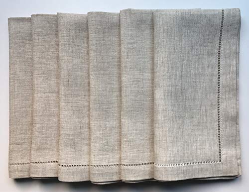Servilletas de Lino Natural 20x20 pulg - Set de 6 miniatura 5