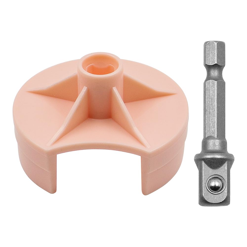 Adaptador para máquina de Tejer, manivela con Broca de Acero Hexagonal para máquina de Tejer, 48 Agujas, Color Rosa