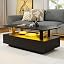 2 Drawers & Led - Black