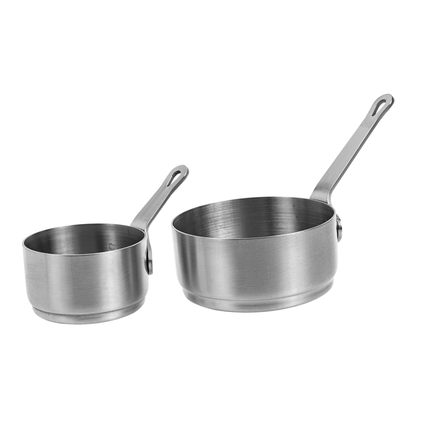 MOLUCKFU 2pcs Western Food Sauce Cup Food Dipping Cup Restaurant Gravy Sauce Boat Gravy Pourer Pitcher Food Serving Dish Pinch Prep Bowls Mini Measuring Cup Sauce Jug Silver Stainless Steel