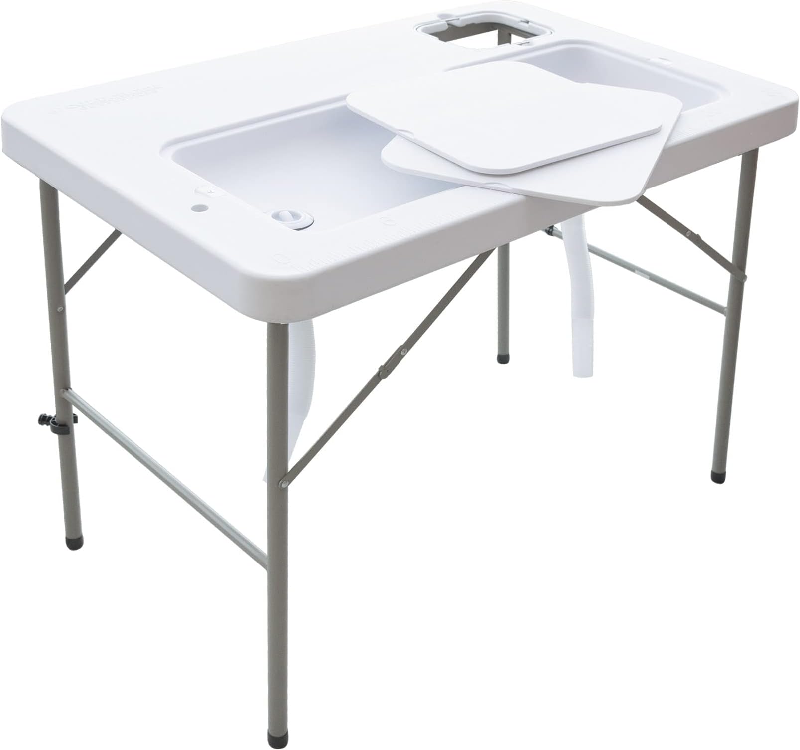 Coldcreek Outfitters Outdoor Washing Table, Sink, Portable and Foldable, Large Dual-Sink Design