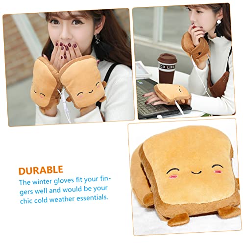 Battery Heated Gloves Electric Warming Mittens Boys and Girls Outdoor Sports Gloves Hand Warmers Typing4