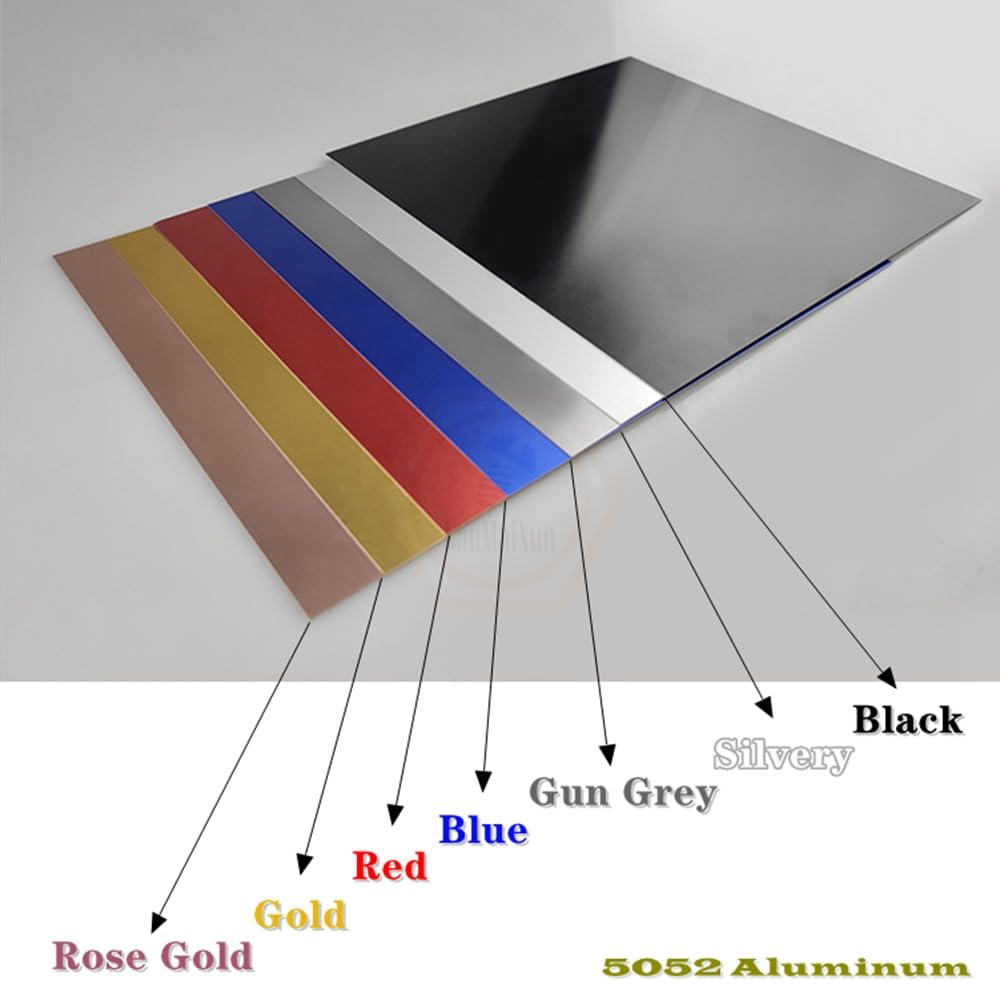 1pcs 1.5×300×300mm 【Bleu】 Anodized 5052 aluminum magnésium alloy feuilles