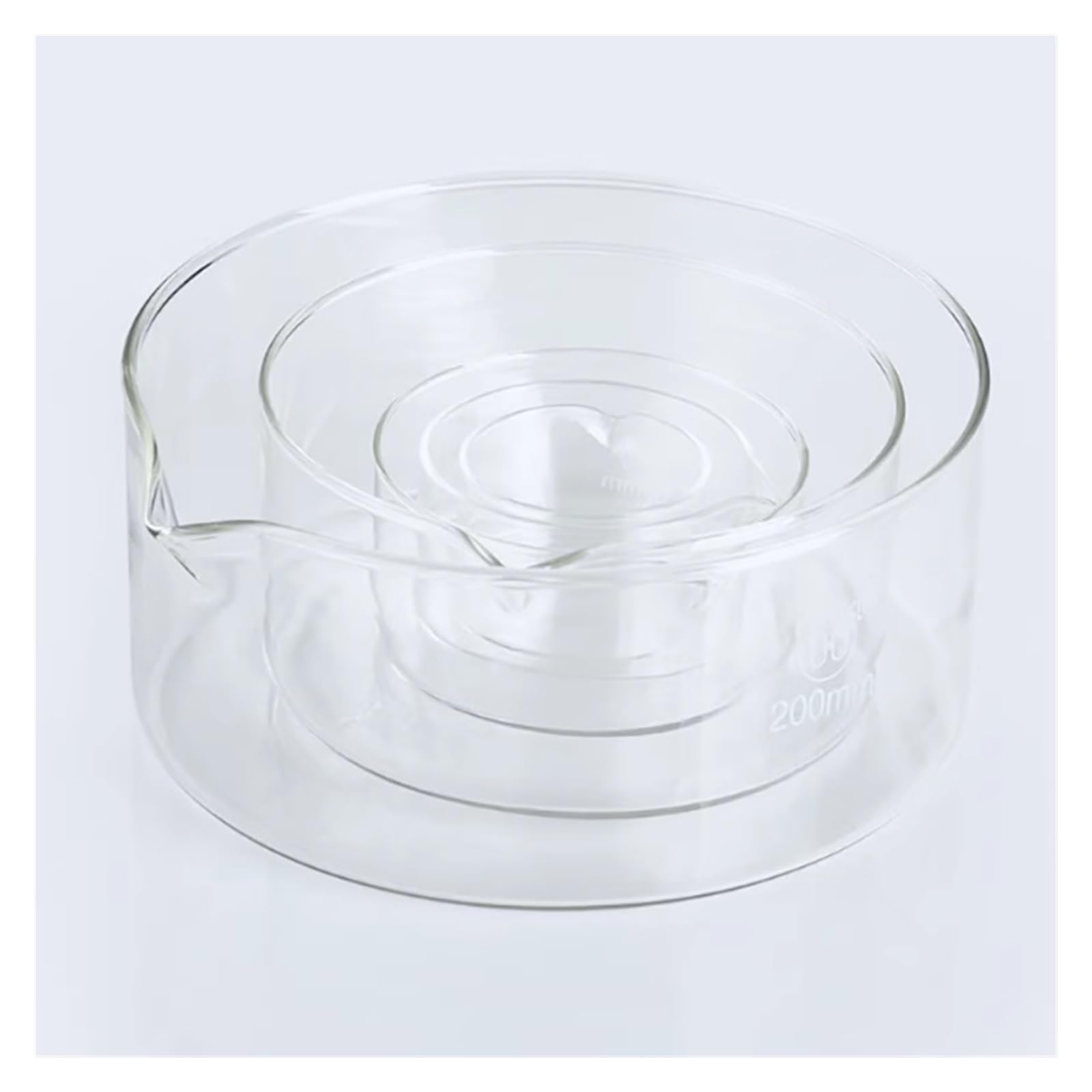Kristallisierschale aus Gläser mit Öffnung und runder Schale mit flachem Boden(70mm)