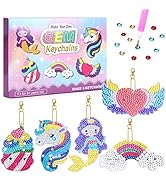 Einhorn Diamond Painting Spiegel Bastelset - Kreativset Für Mädchen 6-12 Jahre