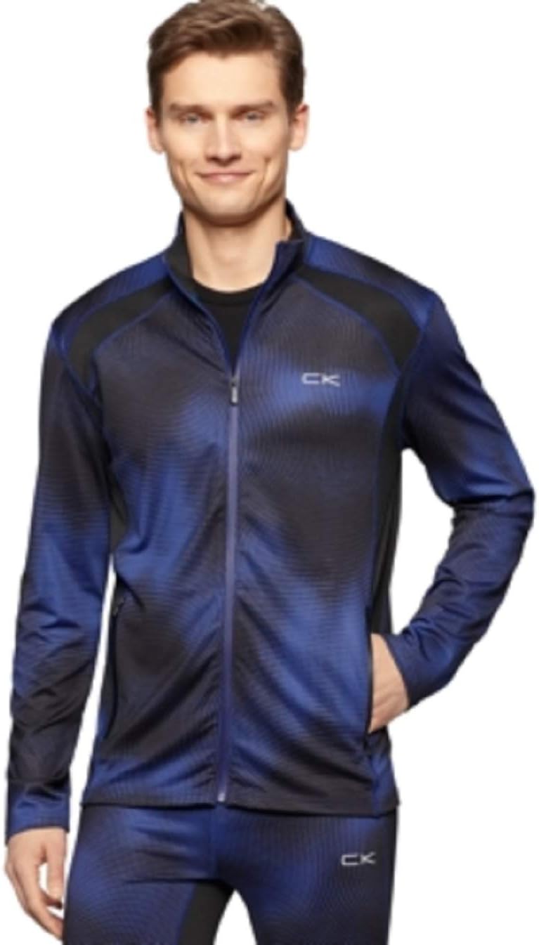 Calvin Klein Men's Printed 1.5 Layer Full Zip