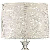 Algopix Similar Product 13 - OffWhite with Silver Circles Medium