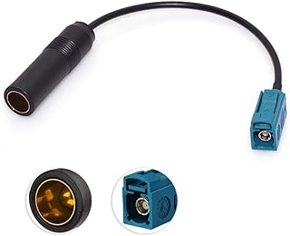 JASO to FAKRA 変換プラグ ラジオアンテナ変換ケーブル 日本車→新欧州車 ラジオアンテナ 変換アダプタ (15cm) 12V 1本入