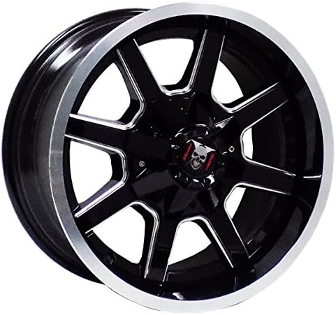 XTREME MUDDER XM-302 163 17X9-12 6X135+6X139.7 C.B 106.40 BLACK MILLING WINDOW MACHINE LIP