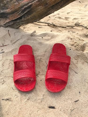 Image of J-Slips Kids Sandals - Comfortable Boys and Girls Jesus Jandals for Beach and Summer - Waterproof Hawaiian Slides in 12 Colors, Sandalias