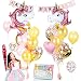 Unicorn Balloons Set - Pink & Rose Gold Unicorn Party Supplies with Confetti & Heart balloons for a beautiful birthday bouquet or baby shower. Gorgeous Balloon decorations w/free Birthday Girl Gift!