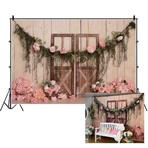 Fondo fotográfico Vinilo 300 x 200 cm Rosa Haoyiyi miniatura 1