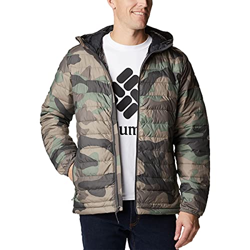Columbia Powder Lite Jacket Doudoune pour Homme, Imprimé camouflage Cypress Mod, L