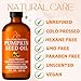 Pumpkin Seed Oil – Cold-Pressed & 100% Pure, Unrefined, Pumpkin Oil for Hair Growth, Dry Skin & Face – Natural Anti-Aging Moisturizer & Hair Oil for Dry, Damaged Hair – Glass Bottle, 4 fl oz