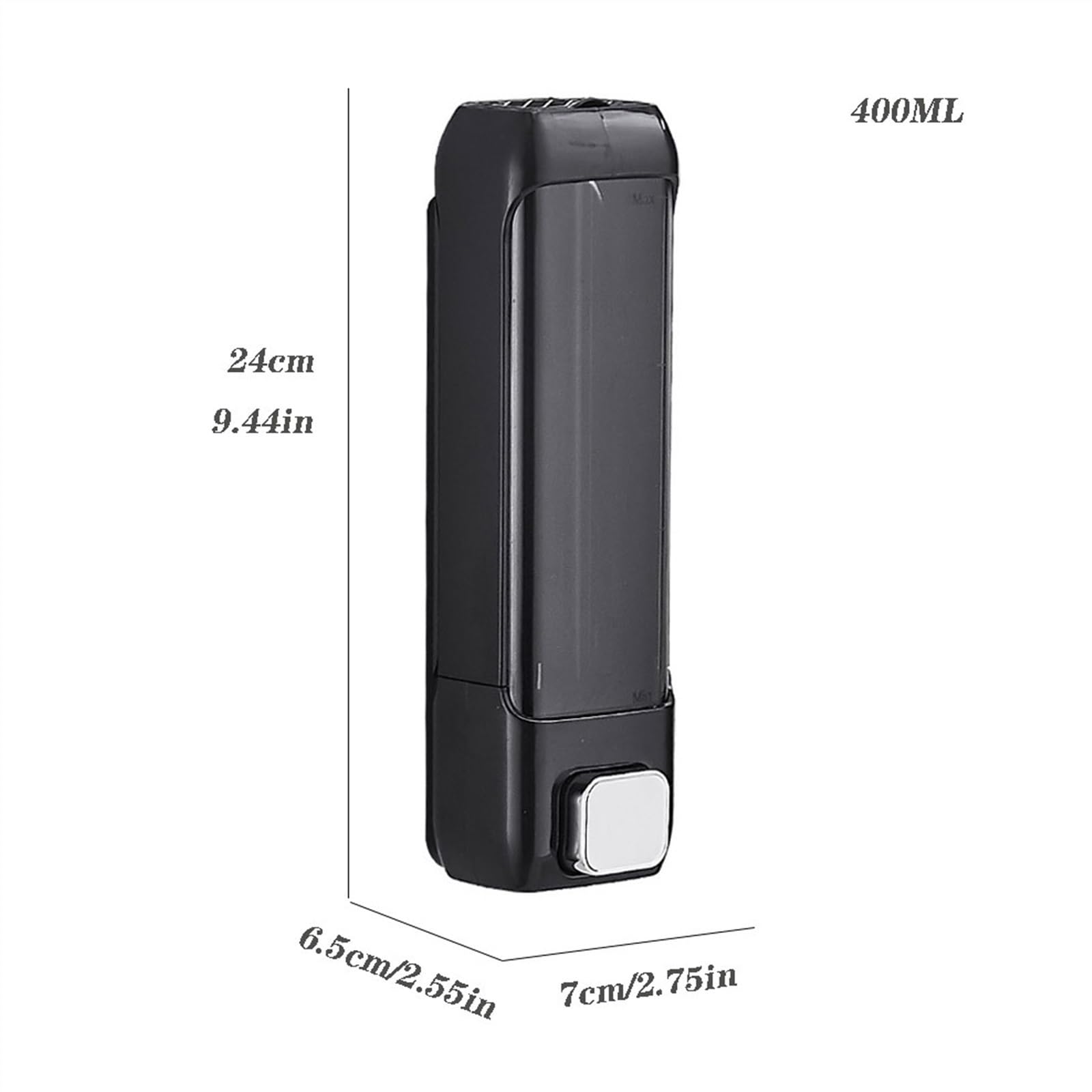 Handseifenflasche 400 ml große Kapazität wandmontierter Seifenspender Hotel-/Hausbad Shampoo-Split-Flasche Badezimmer-Seifenspender Waschmittelspender，