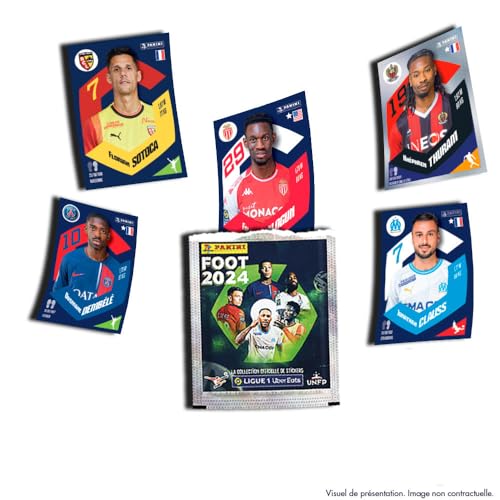 Panini Foot 2024 Ligue 1 Uber Eats : Le Grand Format de 50 Pochettes Scellées - 5