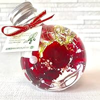 Amazon｜開運ハーバリウム 風水 カラー (グリーン 緑) バラ 丸瓶