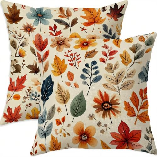 Housse coussin 65x65cm imperméable anti-tache | Solution canapé et extérieur lot de 2