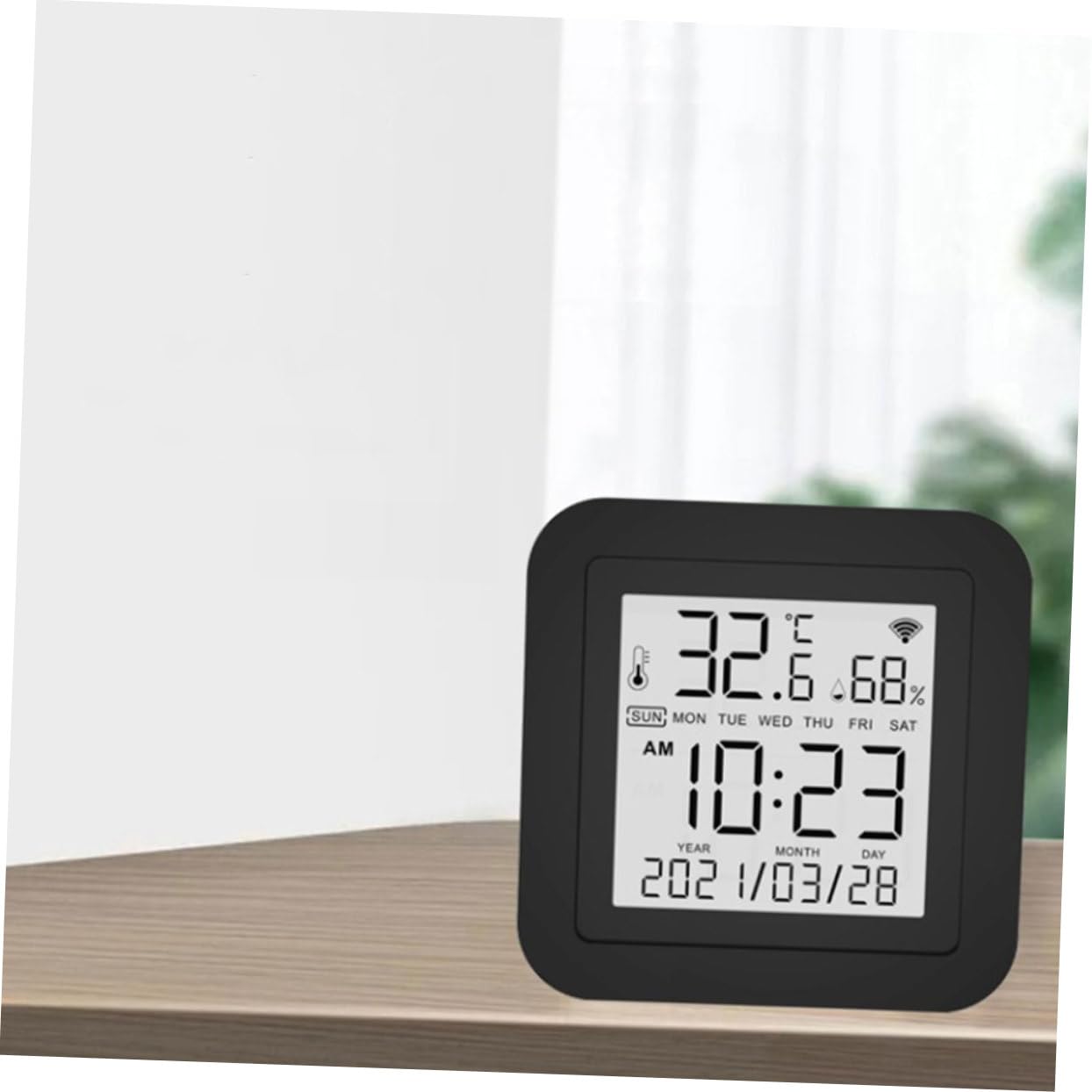 Hemobllo Misuratore di Umidità Digitale per Uso Domestico Termometro Elettrico Display Ampio Strumento per Casa Ufficio Serra e Laboratorio Realizzato Materiali Sicuri e Affidabili
