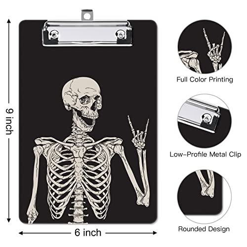 Image of Small Plastic Clipboard 6 x 9 in, Standard A5 Size Fashion Clip Board