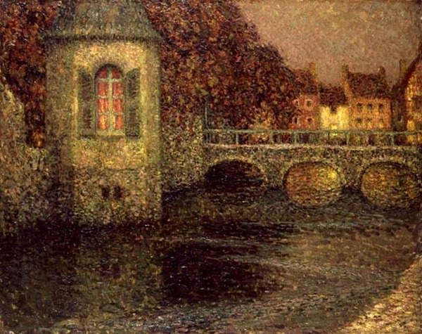 Nuit en Normandie peinture célèbre Le Sidaner émotion artistique en toile