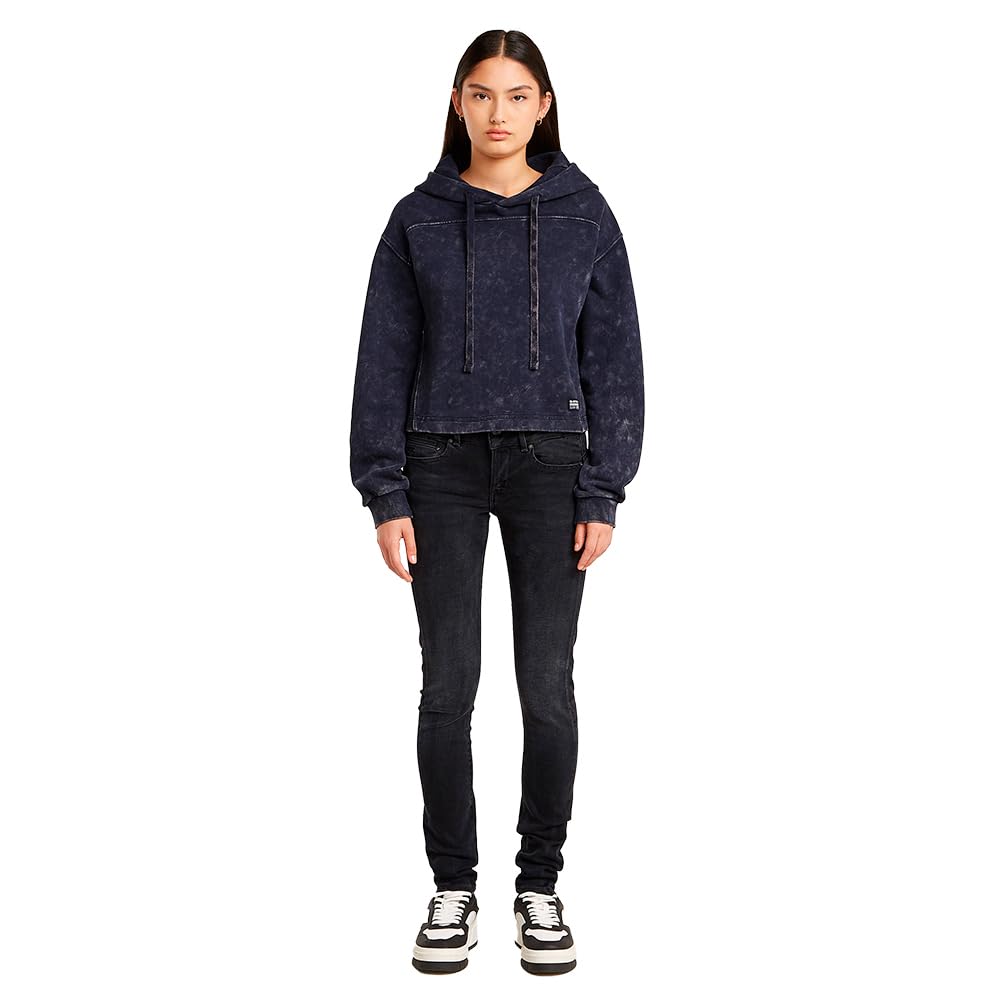 G-Star Overdyed Loose Hooded Sweatshirt Felpa con Cappuccio Donna