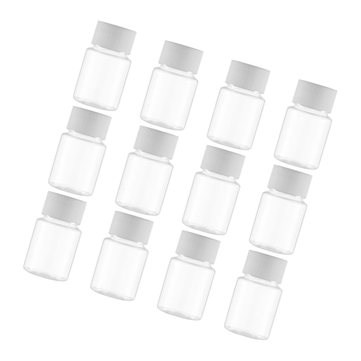MUSISALY 12pcs 30ml Bottles with Caps Versatile Storage for Liquids and Pills for Travel Medication and Home Organization Containers