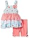 Little Lass Girls' 2 Piece Bike Short Set Smock Ruffles