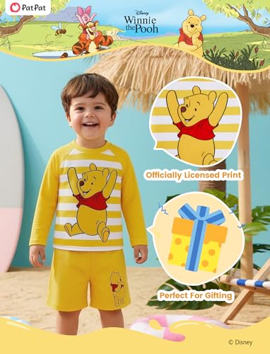 Image of Disney Marvel Spiderman Swimsuit Rash Guard Shirt & Swim Trunks Stitch Boys Swim Set UPF 50+ Summer Kids Bathing Suit 3M-13T