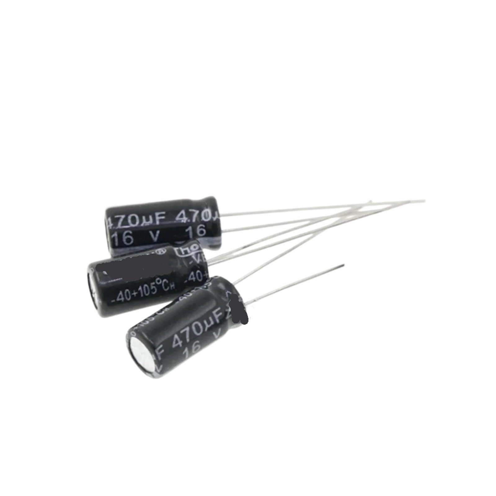 Lot de 3 condensateurs électrolytiques 16V 470uF radial 6x12mm pour vos circuits
