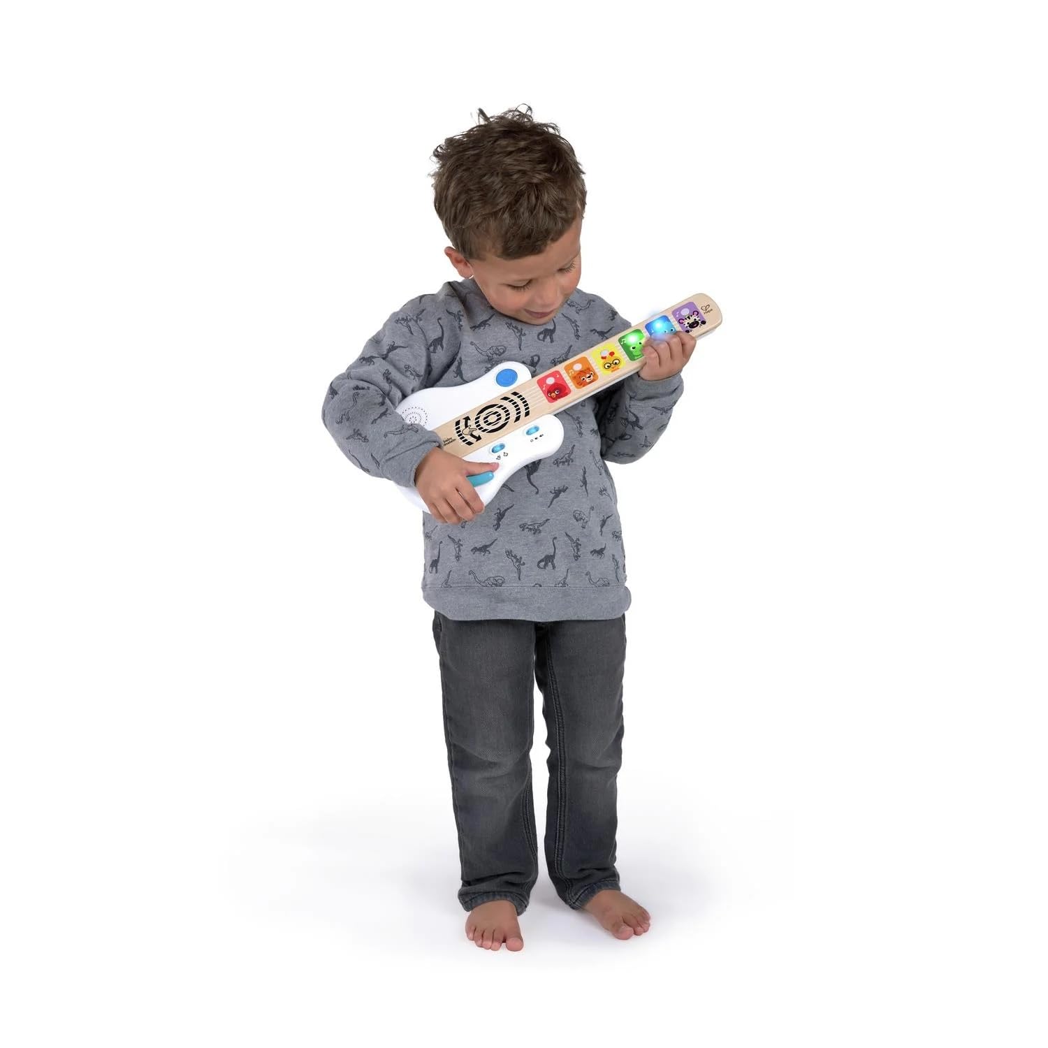 Baby Einstein Chitarra Giocattolo Touch per Bambini 12-36 Mesi – Chitarra Musicale Interattiva con Luci, Melodie e Tecnologia Touch Cap