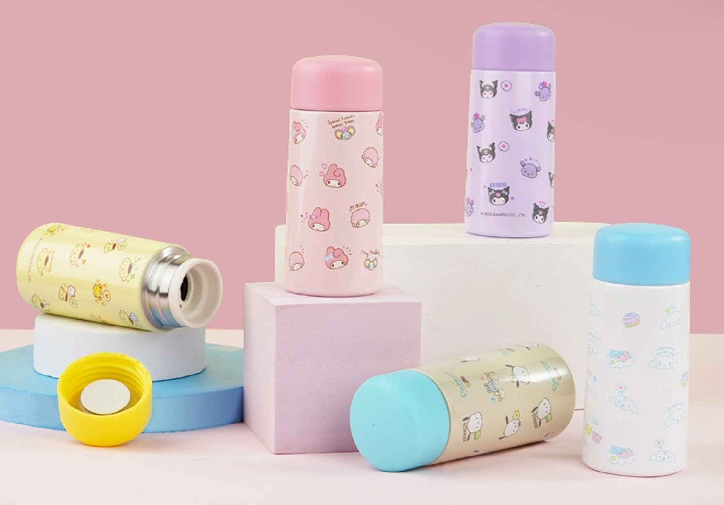 Cinnamoroll Mini Stainless Steel Insulated Water Bottle 150ml - Blue - Image 5