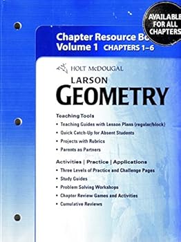 Paperback Holt Mcdougal Larson Geometry: Chapter Resource Book: 1 Book
