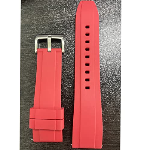 Image of Watch Band Quick Release Fluororubber 19mm 20mm 21mm 22mm Soft Durable Universal FKM Rubber Replacement Band Strap for Men Women