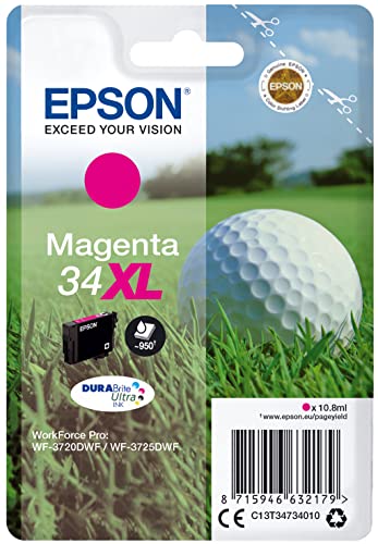 Cartouche Epson 34XL magenta C13T34734020 haute capacité 10,8 ml