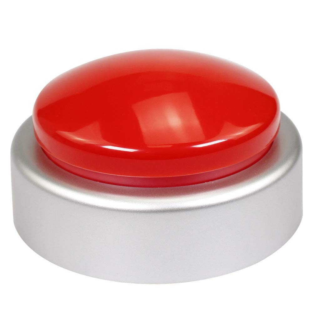 Talking Clock,Extra Large Talking Alarm Clock for Blind,Blind Clock,Announcing Time,Date and Week of Day,Perfect for Visually Lmpaired and Elderly(Red and Silver)