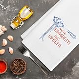 KDHTY Funny Kitchen Towels, Funny Italian Gifts Kitchen Towels,More Spaghetti Less Upsetti Pasta Lovers Gifts Hand Towels, Funny Humorous Gift for Kitchen Decor Soft Dish Cloth for Women, 16x24 Inches