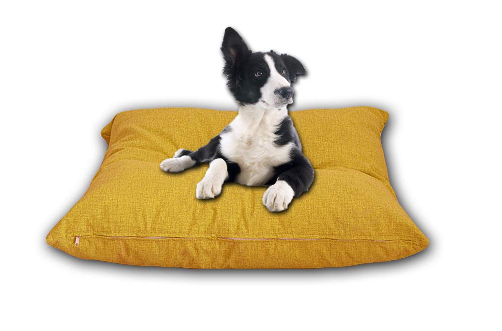 Cieffepi Cuscino Per Cani E Gatti FIDO - 80x80x21 Cm, Marrone, Sfoderabile E Morbido - Foto 9